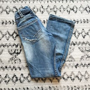 Men's B Tuff Blue Denim Cotton Jeans Bootcut Torque 28" x 34" | Western Cowboy |